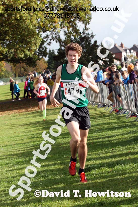 Mens under-17s Northern Cross Country Relays, Graves Park, Sheffield. Photo: David T. Hewitson/Sports for All Pics